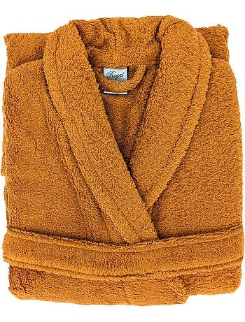 Peignoir coton ROYAL CRESENT col châle