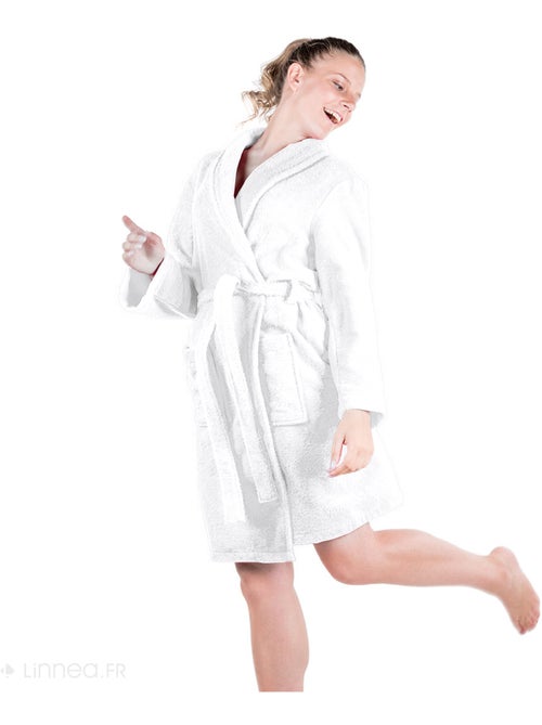 Peignoir de bain ALPHA col châle - Kiabi