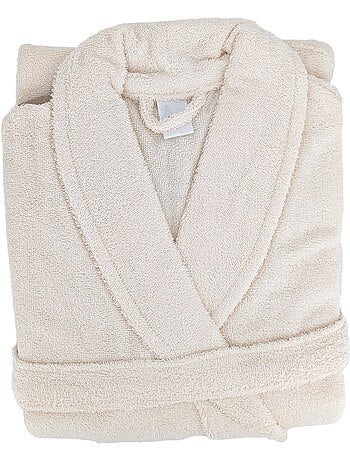 Peignoir de bain ALPHA col châle