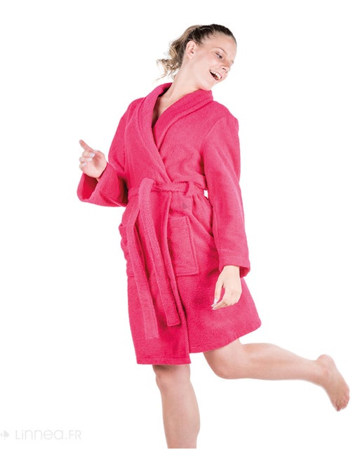 Peignoir de bain ALPHA col châle - Kiabi