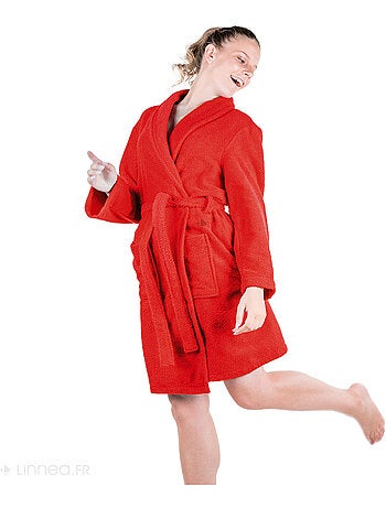 Peignoir de bain ALPHA col châle