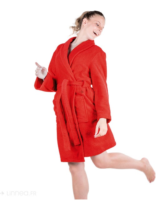 Peignoir de bain ALPHA col châle - Kiabi