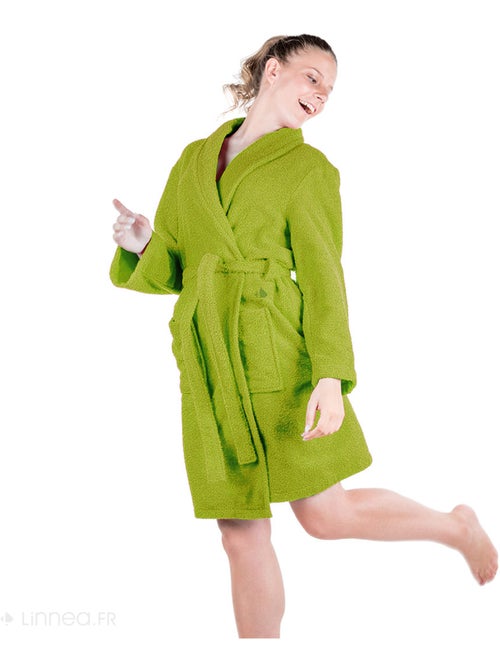 Peignoir de bain ALPHA col châle - Kiabi
