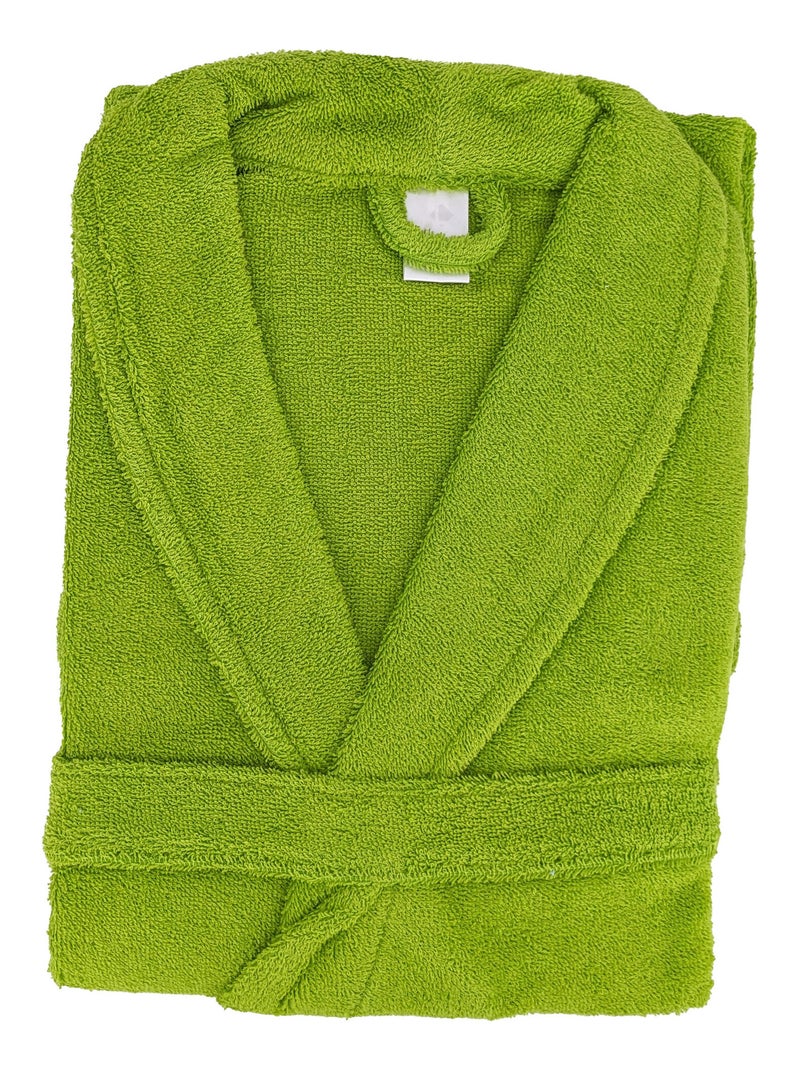 Peignoir de bain ALPHA coton Vert pistache - Kiabi