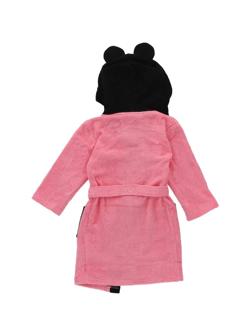 Peignoir de bain Disney Minnie nœud - 100% Polyester Rose - Kiabi