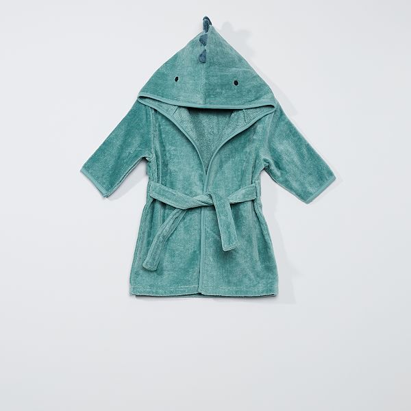 Peignoir De Bain En Eponge Bebe Garcon Vert Kiabi 15 00
