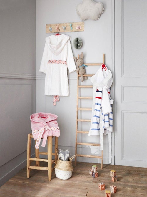 Peignoir de bain fille Escapade Kawaii - 10/12 ans - 100% Coton - 400 GSM - Rose - Kiabi