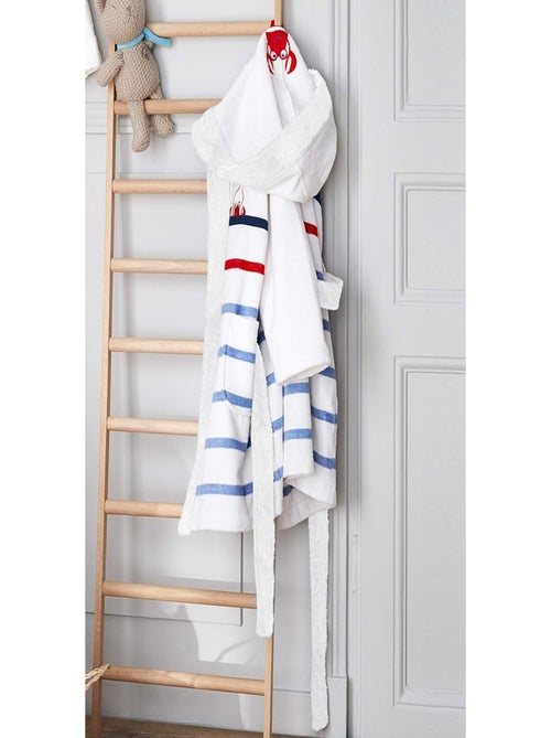 Peignoir de bain garçon Créativ Côtier - 6/8 ans - 100% Coton - 400 GSM - Kiabi