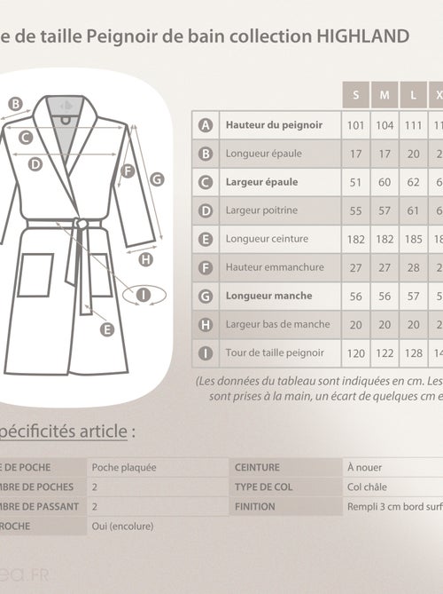 Peignoir de bain HIGHLAND effet fausse fourrure - Kiabi