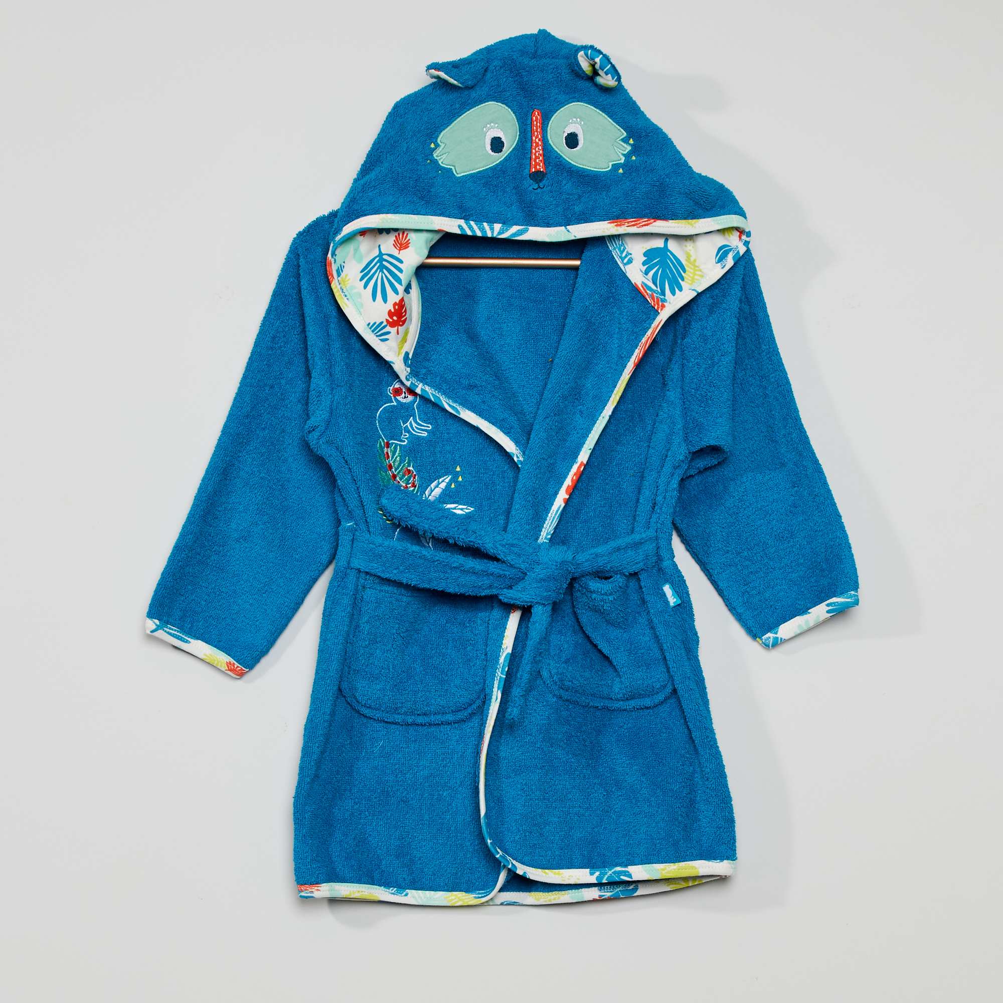 Peignoir de bain imprimé bébé garçon - bleu - Kiabi - 22,50€