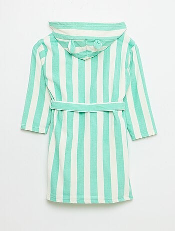 Peignoir de bain rayé