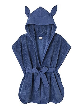 Peignoir De Bain Soft Bambou Indigo (0-2 Ans)