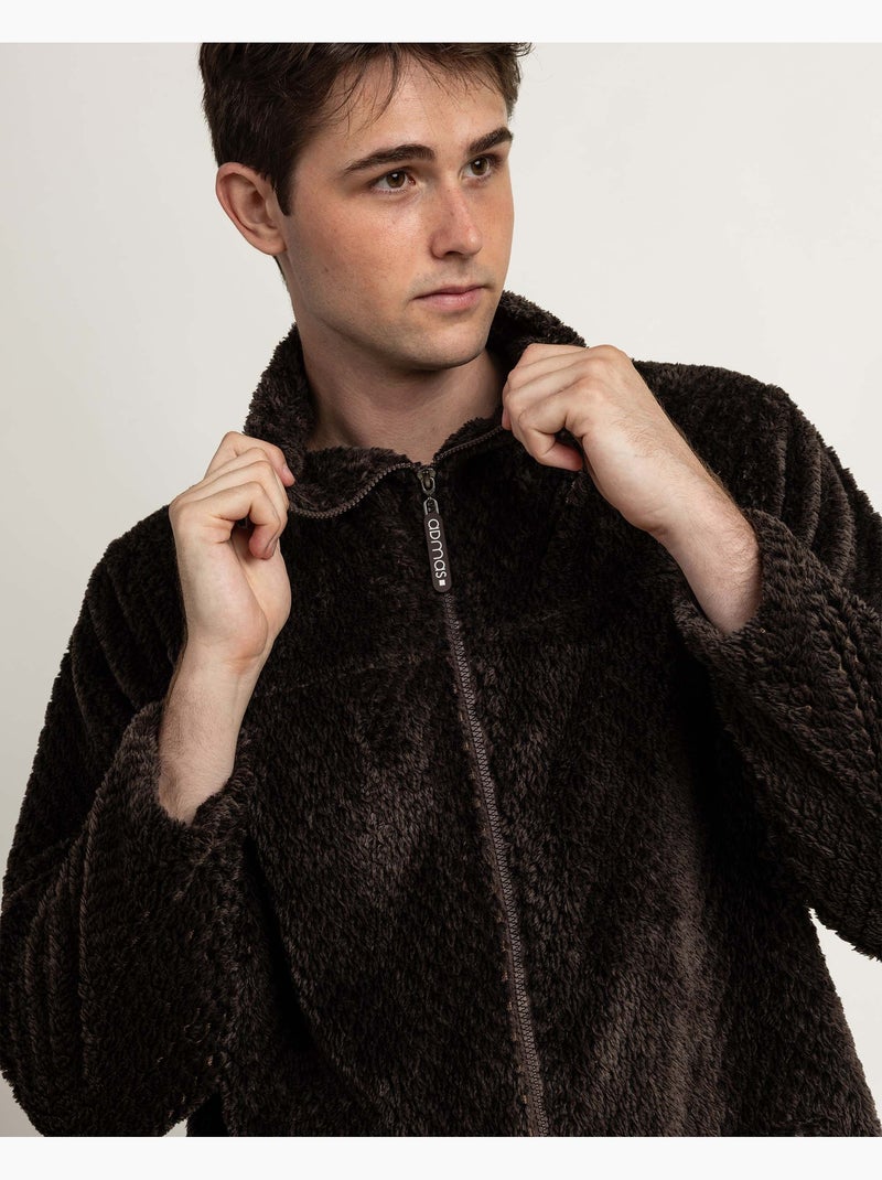 Peignoir de course chaud à manches longues pour homme ADMAS Marron - Kiabi