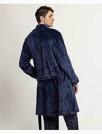 Peignoir de luxe à manches longues et chaudes pour homme ADMAS LUXURY, orné de perles.