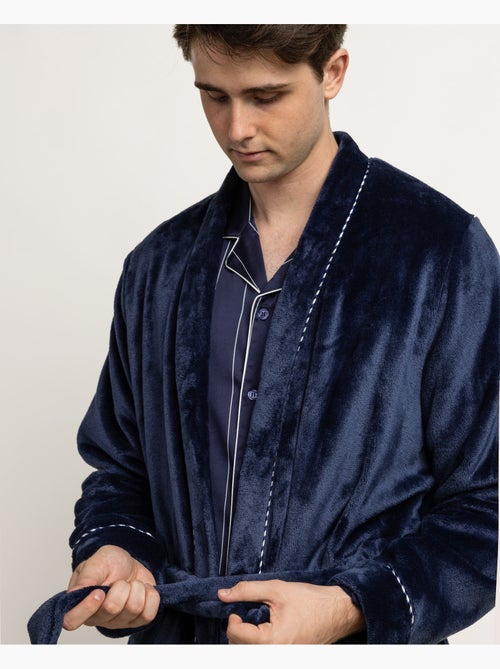 Peignoir de luxe à manches longues et chaudes pour homme ADMAS LUXURY, orné de perles. - Kiabi