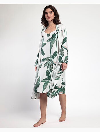 Peignoir de luxe en popeline à manches longues pour femme ADMAS LUXURY