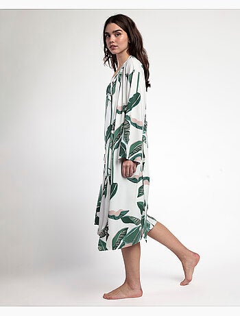 Peignoir de luxe en popeline à manches longues pour femme ADMAS LUXURY