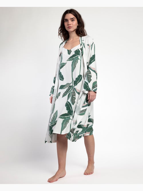 Peignoir de luxe en popeline à manches longues pour femme ADMAS LUXURY - Kiabi Peignoir de luxe en popeline à manches longues pour femme ADMAS LUXURY - Kiabi