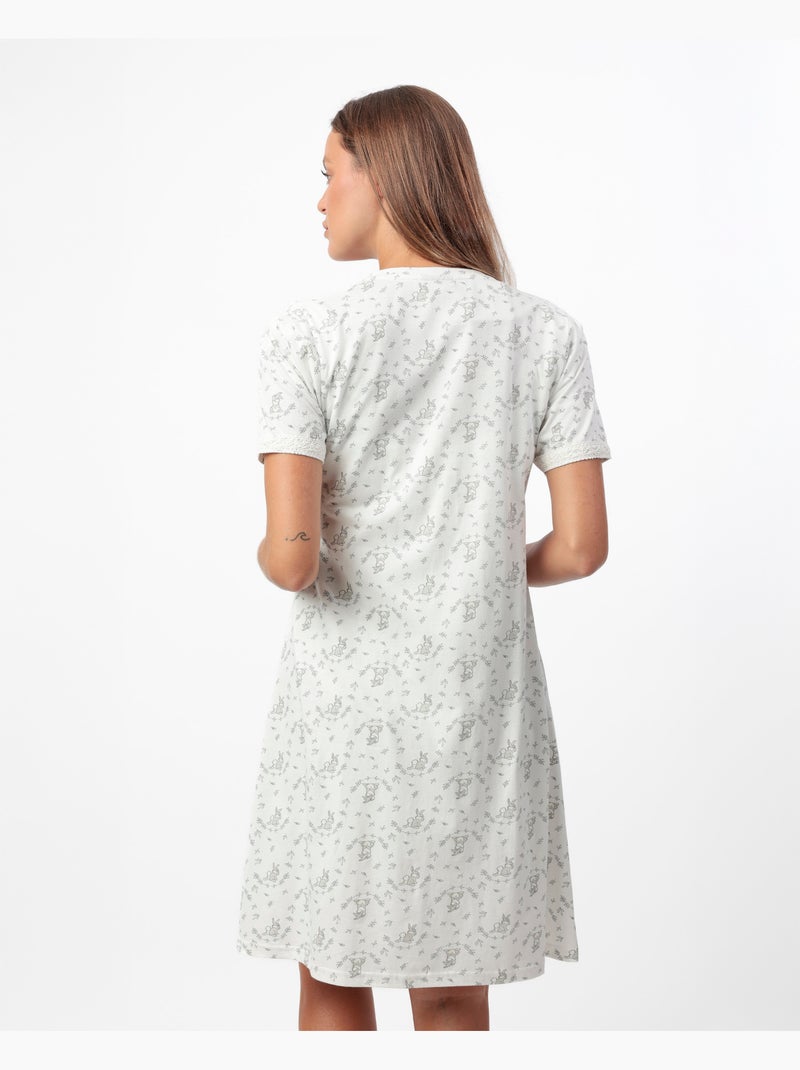 Peignoir de maternité à manches courtes Panpan Disney pour femme Ecru - Kiabi