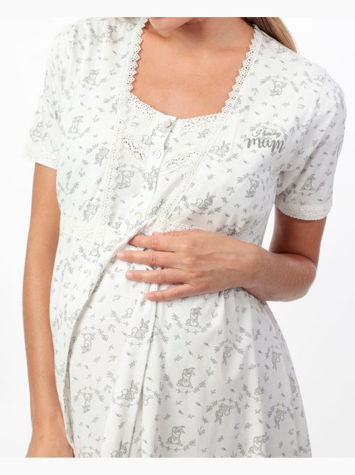 Peignoir de maternité à manches courtes Panpan Disney pour femme - Kiabi Peignoir de maternité à manches courtes Panpan Disney pour femme - Kiabi