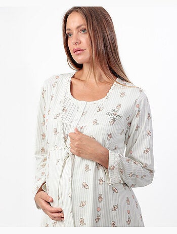Peignoir de maternité à manches longues Winnie l'ourson Disney pour femme