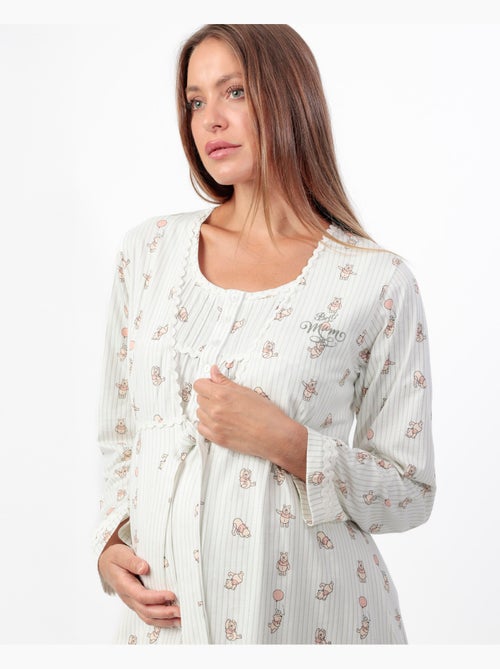 Peignoir de maternité à manches longues Winnie l'ourson Disney pour femme - Kiabi Peignoir de maternité à manches longues Winnie l'ourson Disney pour femme - Kiabi