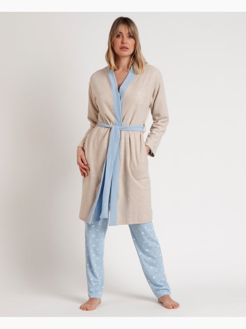 Peignoir de nuit à manches longues pour femme ADMAS - Kiabi Peignoir de nuit à manches longues pour femme ADMAS - Kiabi