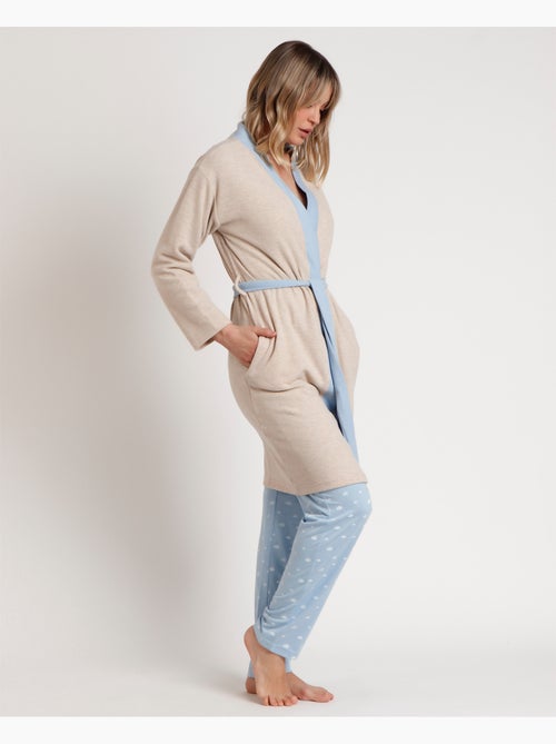 Peignoir de nuit à manches longues pour femme ADMAS - Kiabi Peignoir de nuit à manches longues pour femme ADMAS - Kiabi