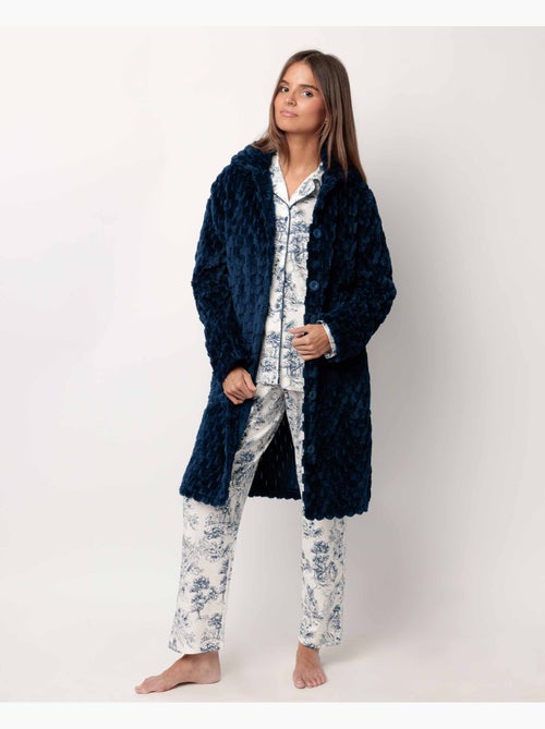 Peignoir de nuit doux et chaud à manches longues pour femme ADMAS CLASSIC - Kiabi Peignoir de nuit doux et chaud à manches longues pour femme ADMAS CLASSIC - Kiabi