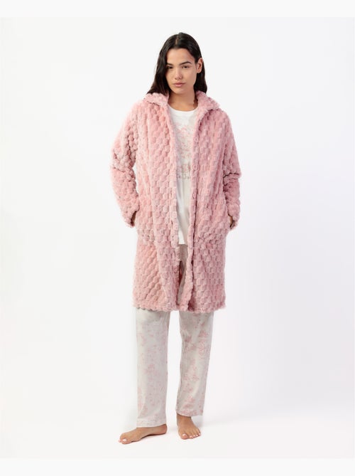 Peignoir de nuit doux et chaud à manches longues pour femme ADMAS CLASSIC - Kiabi Peignoir de nuit doux et chaud à manches longues pour femme ADMAS CLASSIC - Kiabi