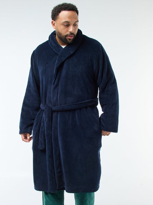 Peignoir de nuit en polaire ultra-doux - Kiabi