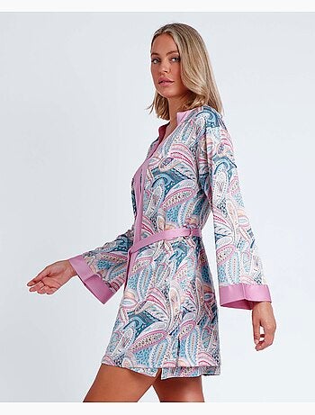 Peignoir d'été en cachemire à manches longues pour femme ADMAS GARDEN