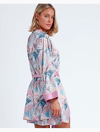 Peignoir d'été en cachemire à manches longues pour femme ADMAS GARDEN