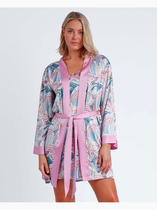 Peignoir d'été en cachemire à manches longues pour femme ADMAS GARDEN - Kiabi Peignoir d'été en cachemire à manches longues pour femme ADMAS GARDEN - Kiabi
