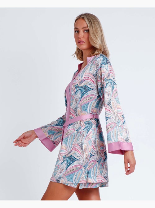 Peignoir d'été en cachemire à manches longues pour femme ADMAS GARDEN - Kiabi Peignoir d'été en cachemire à manches longues pour femme ADMAS GARDEN - Kiabi