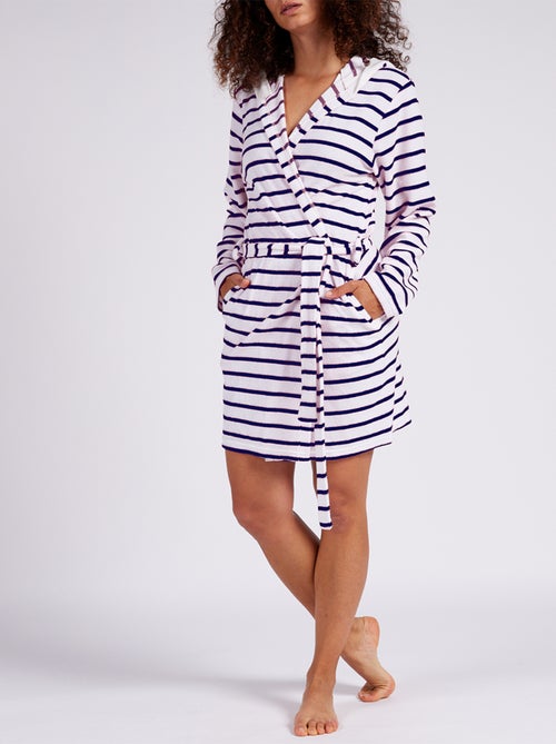 Peignoir   EAU SALEE marine - MELISSA BROWN - Kiabi