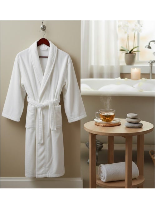 Peignoir en coton Collection Lilas - Kiabi Peignoir en coton Collection Lilas - Kiabi