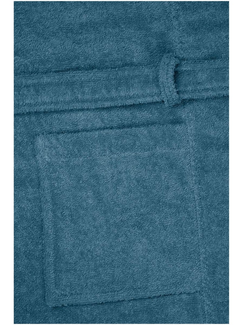 Peignoir en coton Collection Lilas Bleu pétrole - Kiabi