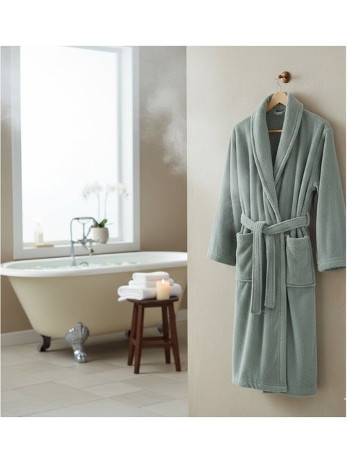 Peignoir en coton collection lilas - Kiabi Peignoir en coton collection lilas - Kiabi