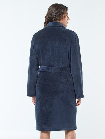 Peignoir en polaire avec ceinture à nouer