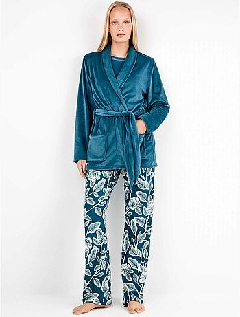 Peignoir en tissu polaire extensible