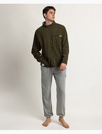 Peignoir en velours côtelé à manches longues pour homme NEW PLAN