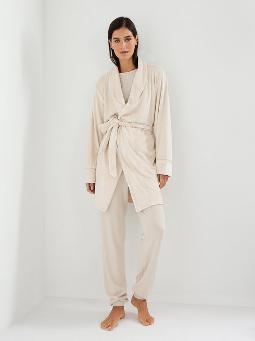 Peignoir en velours, MO Fashion - Kiabi