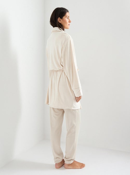 Peignoir en velours, MO Fashion - Kiabi