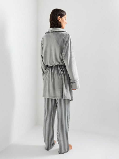 Peignoir en velours, MO Fashion - Kiabi