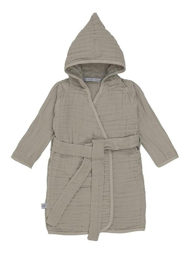Peignoir Enfant - Gaze de coton. Vert olive - Kiabi