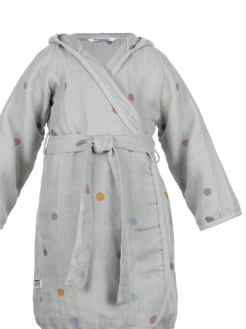 Peignoir enfant (1-2 ans) coton Gris Multicolore - Kiabi