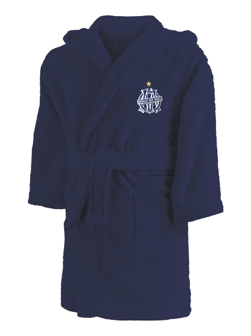 Peignoir enfant 100% coton, OM 1993 Bleu marine - Kiabi