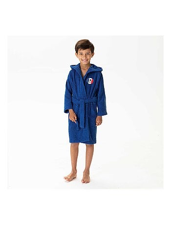 Peignoir enfant 100% coton, PARIS 2024 EQUIPE DE FRANCE OLYMPIQUE PATRIOTE