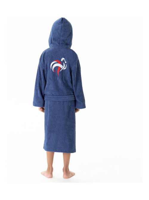 Peignoir enfant à capuche 100% coton, FFF CHAMPIONS - Kiabi